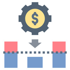 cost flat style icon