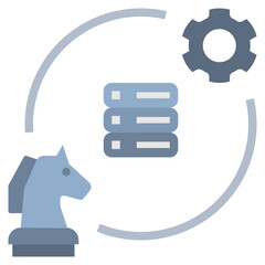 data flat style icon