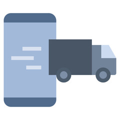 delivery flat style icon