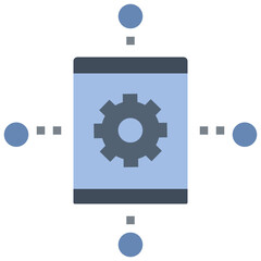 Fototapeta premium device flat style icon