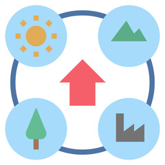 environment flat style icon