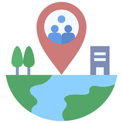 environmental flat style icon