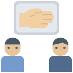 help flat style icon