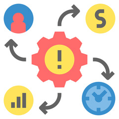 impact flat style icon