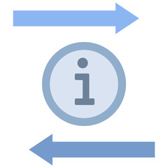 information flat style icon