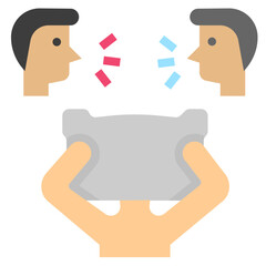 interrupted flat style icon