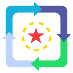 lifecycle flat style icon