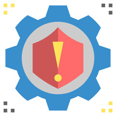 mitigation flat style icon
