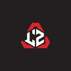 LZ initial logo esport team concept ideas - obrazy, fototapety, plakaty