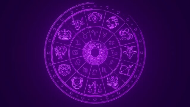 daily horoscope with zodiac signs Astrology prediction circle 