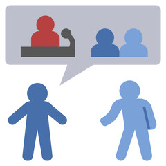 politic flat style icon