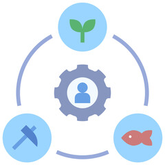 primary flat style icon