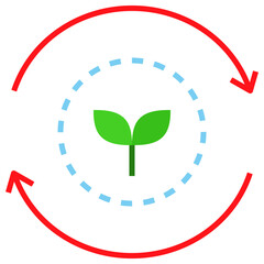 regenerate flat style icon