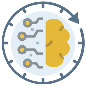 routine flat style icon