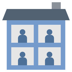 shelter flat style icon