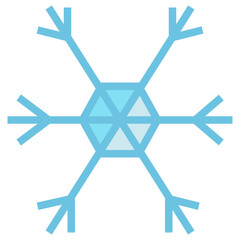 snowflake flat style icon