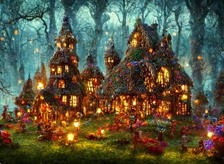 Fototapeta premium Halloween Town