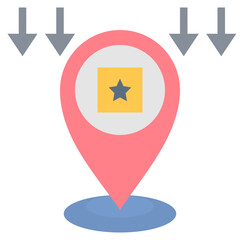 specific flat style icon