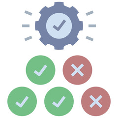 specification flat style icon