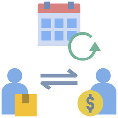 subscription flat style icon