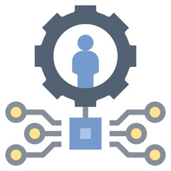 technology flat style icon