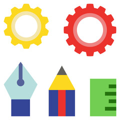tools flat style icon
