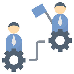 training flat style icon