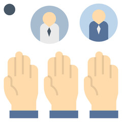 vote flat style icon