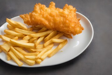 fish and chips, a popular english food, fast food item