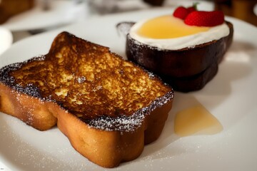 french toast, a traditional sweet breakfast food item