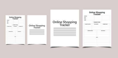 Online Shopping Tracker KDP Interior