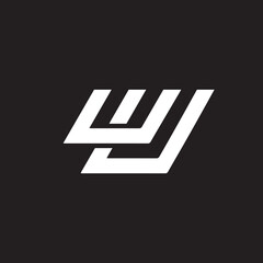 Creative Letter WJ WU Logo Design Icon , WU WJ Vector Logo Template