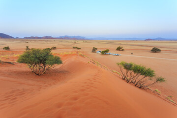 Fototapeta na wymiar Dunes in the Namib-Naukluft National Park of Namibia.
