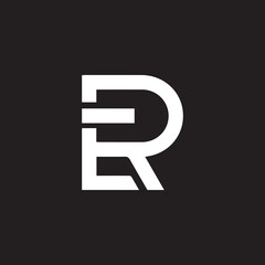 Creative Letter ER Logo Design Icon , ER Vector Logo Template