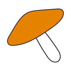 autumn mushrum isolated