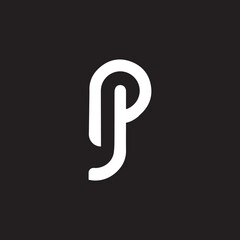Creative Letter PJ JP Logo Design Icon , JP PJ Vector Logo Template