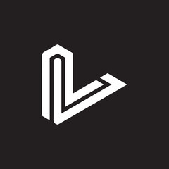 Creative Letter NL Logo Design Icon , NL Vector Logo Template