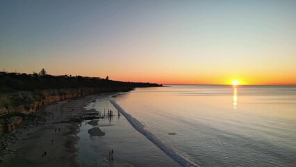 Drone montage of the beautiful Fleurieu Peninsula in South Australia at sunset