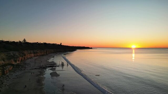 Drone montage of the beautiful Fleurieu Peninsula in South Australia at sunset