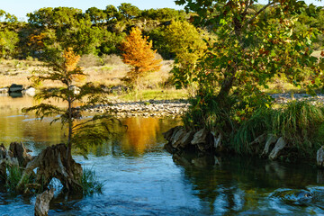 Fall at Pedernales Falls State Park in Blanco, Texas (Texas Hill Country)