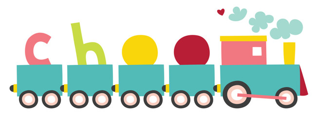 vector choo choo train
