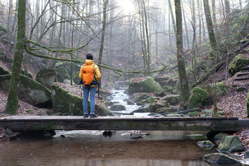 Bei Trippstadt- Karlstalschlucht-Pfalz im Herbst
