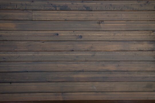 Closeup of a wood slat ceiling