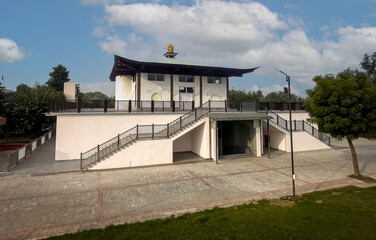 Fototapeta na wymiar meditation hall image HD new 2022 home for meditation for monks