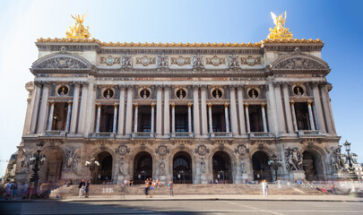 Fototapeta na wymiar Facade of Academie Nationale de Musique, Paris