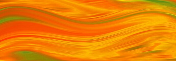 Abstract orange background. A bright wave. Banner. Background for the cover of a laptop, notebook.