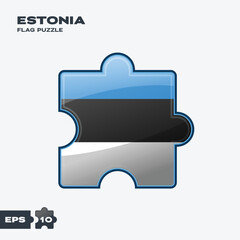 Estonia Flag Puzzle