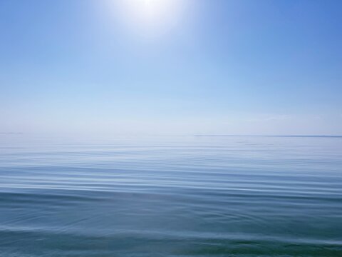 Blue sky sea.