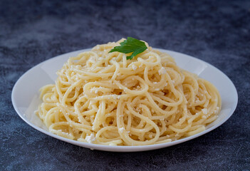 Top View Spaghetti Pasta, Cooking At Home