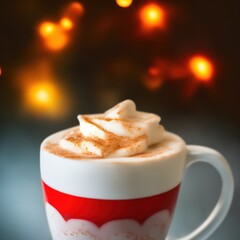 Holiday Christmas Eggnog Latte Drink